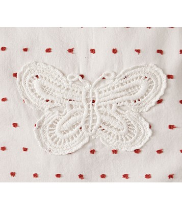 TUNIQUE BLANCHE FANTAISIE 2/8 ANS SUCRE D'ORGE