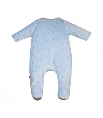 PYJAMA NAISSANCE FABBIO VELOURS RASE Sucre Orge