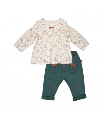 TSHIRT PANTALON INA MAILLE BEBE Sucre Orge