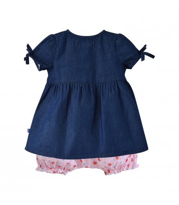 ROBE EN JEAN BLOOMER ELEA Sucre Orge