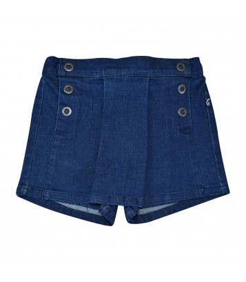 JUPE SHORT EN JEAN ELODIA Sucre Orge