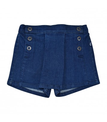 JUPE SHORT EN JEAN ELODIA Sucre Orge