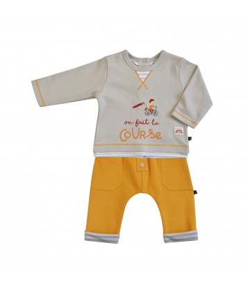 TEE SHIRT PANTALON MAILLE ELIANO Sucre Orge