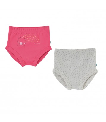 LOT DE 2 CULOTTES FILLE EMILINE  Sucre Orge