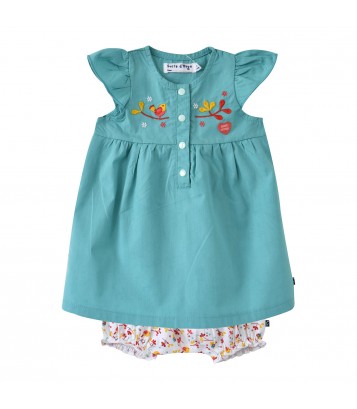 ROBE + BLOOMER BEBE ELYNA  Sucre Orge
