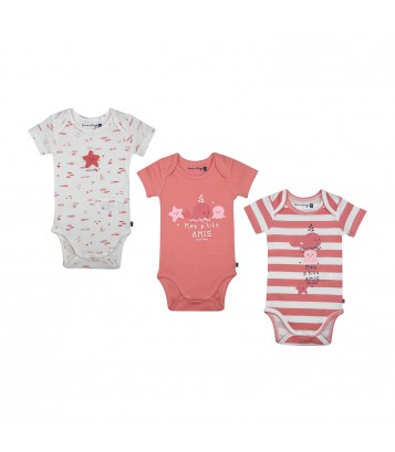 LOT DE 3 BODIES LAURELIA Sucre Orge