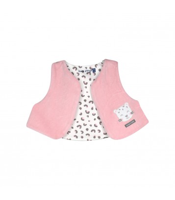 TUNIQUE JEGGING GILET SS MCHES MAÏA Sucre Orge