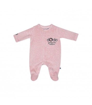 DORS BIEN MELANIE VELOURS RASE OUVERTURE DEVANT NAISSANCE Sucre Orge