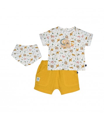 TSHIRT SHORT BAVOIR LENI Sucre Orge