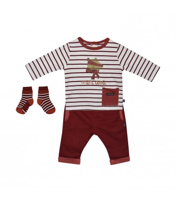 TEE SHIRT PANTALON CHAUSSETTES FRED Sucre Orge