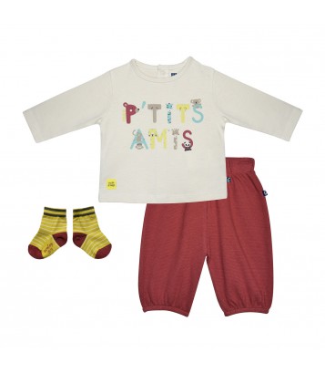 TSHIRT PANTALON CHAUSSETTES NILS Sucre Orge