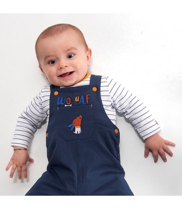 TEE SHIRT ET SALOPETTE BEBE FELIX Sucre Orge