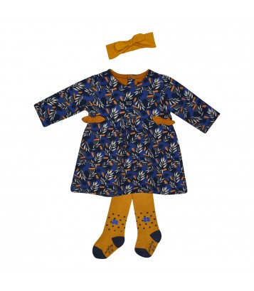 ROBE MOLLETON + COLLANT + BANDEAU FABIENNE Sucre Orge