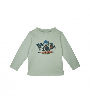 TEE SHIRT JULES INTERLOCK MANCHES LONGUES ENFANT Sucre Orge