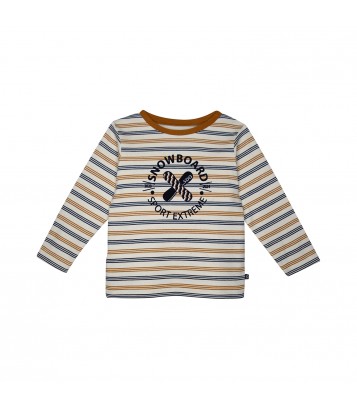 TEE SHIRT JIMY INTERLOCK MANCHES LONGUES ENFANT Sucre Orge