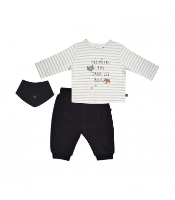 TSHIRT PANTALON BAVOIR MATT MAILLE NAISSANCE Sucre Orge