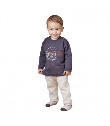 SWEAT PANTALON MYLAN MAILLE BEBE Sucre Orge