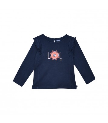 TEE SHIRT ISOLINA INTERLOCK MANCHES LONGUES ENFANT Sucre Orge