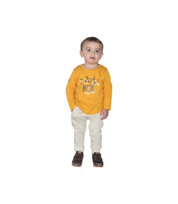 PANTALON JORIS MOLLETON ENFANT Sucre Orge