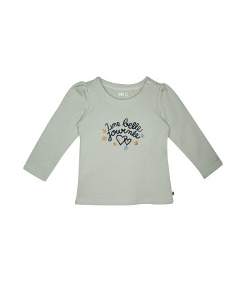 TEE SHIRT JESSICA INTERLOCK MANCHES LONGUES ENFANT Sucre Orge