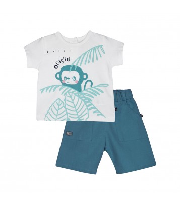 TSHIRT BERMUDA OLIVIER Sucre Orge