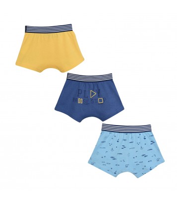 LOT DE 3 BOXERS HELIO Sucre Orge