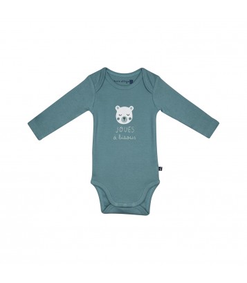 LOT DE 3 BODIES MANOE MANCHES LONGUES BEBE Sucre Orge