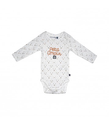 LOT DE 3 BODIES MAEL MANCHES LONGUES BEBE Sucre Orge