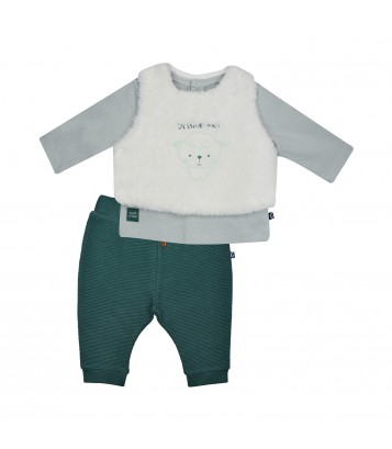 TSHIRT PANTALON DEBARDEUR MARIN MAILLE NAISSANCE Sucre Orge