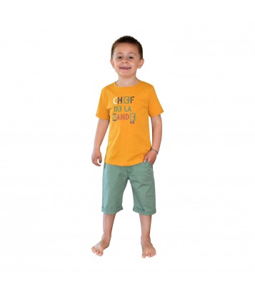 BERMUDA LAZARO TWILL ENFANT Sucre Orge