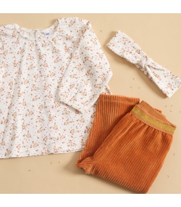 TUNIC PANTALON BANDEAU SAPHIR MAILLE  Sucre Orge