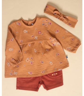 TUNIC SHORT BANDEAU SINDI Sucre Orge