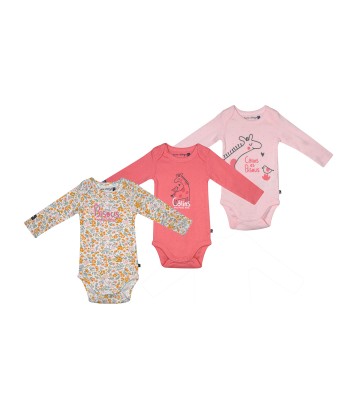 LOT DE 3 BODIES ROMY Sucre Orge