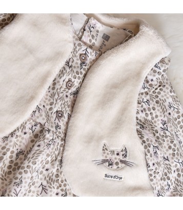 ROBE GILET S/S MCHES SOPHIE Sucre Orge