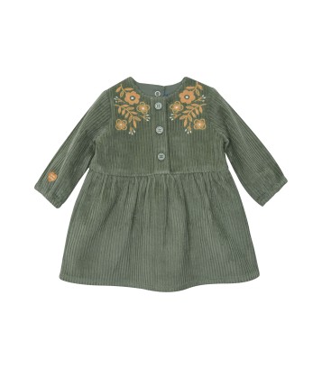 ROBE SIMONE VELOURS COTELE MANCHES LONGUES  Sucre Orge