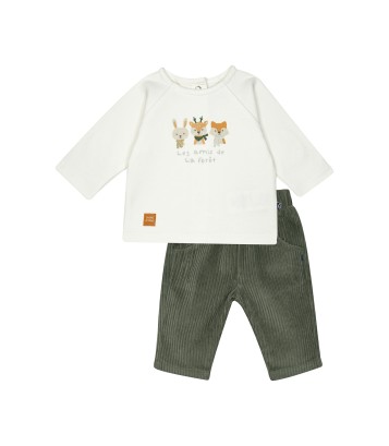 TSHIRT PANTALON SANTIAGO MAILLE MANCHES LONGUES Sucre Orge
