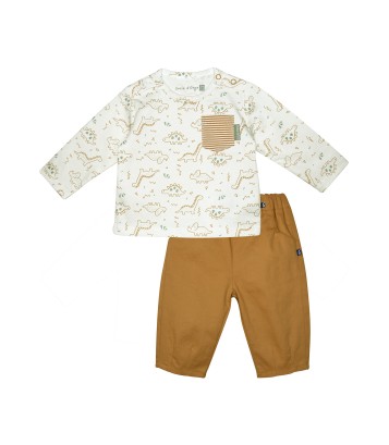 TSHIRT PANTALON SIRIAK TWILL Sucre Orge