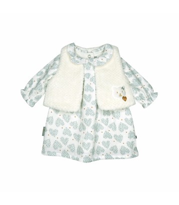 ROBE GILET S/S MCHES SUE Sucre Orge