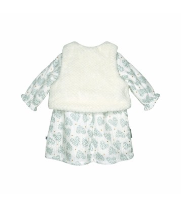 ROBE GILET S/S MCHES SUE Sucre Orge