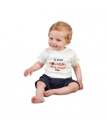 TSHIRT SHORT BAVOIR LEE MAILLE NAISSANCE Sucre Orge