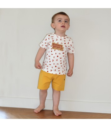 TEE SHIRT LAKDAR MANCHES COURTES ENFANT Sucre Orge
