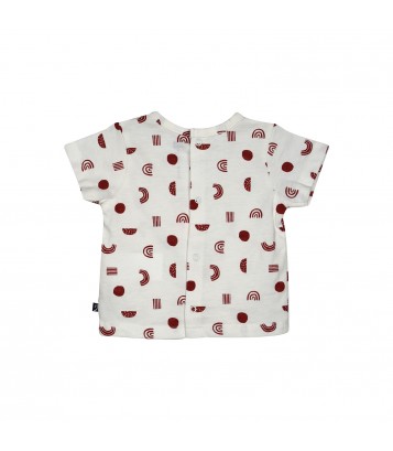 TSHIRT SALOPETTE LIAM POPELINE COURT NAISSANCE Sucre Orge