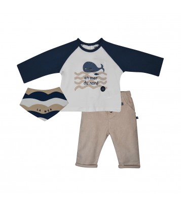 TSHIRT PANTALON BAVOIR PIETER Sucre Orge