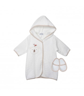 PEIGNOIR AVEC MULES PAOLO Sucre Orge