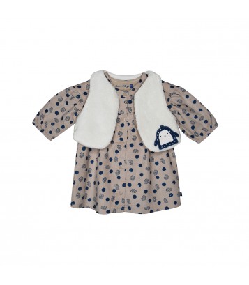 ROBE GILET SS MCHES PEPITA Sucre Orge