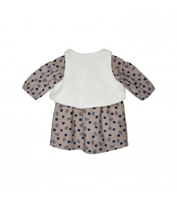 ROBE GILET SS MCHES PEPITA Sucre Orge