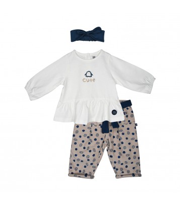 TUNIC PANTALON BANDEAU PAULA Sucre Orge