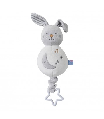 SUJET MUSICAL LAPIN VELOURS DOUX Sucre Orge