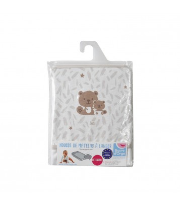 HOUSSE DE MATELAS A LANGER OCELOT Sucre Orge