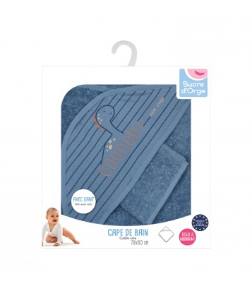 CAPE DE BAIN AVEC GANT PIERRINO Sucre Orge